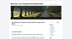 Desktop Screenshot of besthairlosstreatment.info